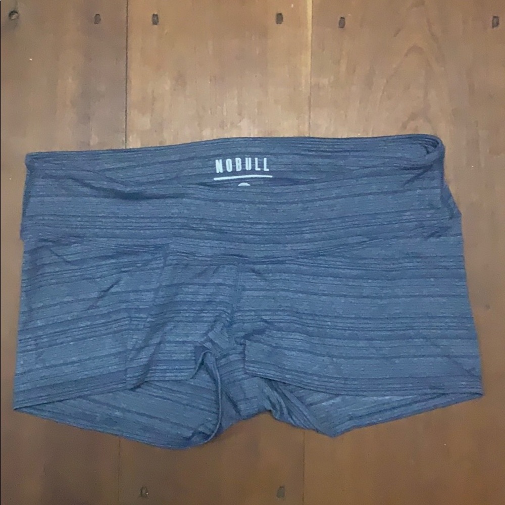 No Bull shorts 2” heather navy stripe